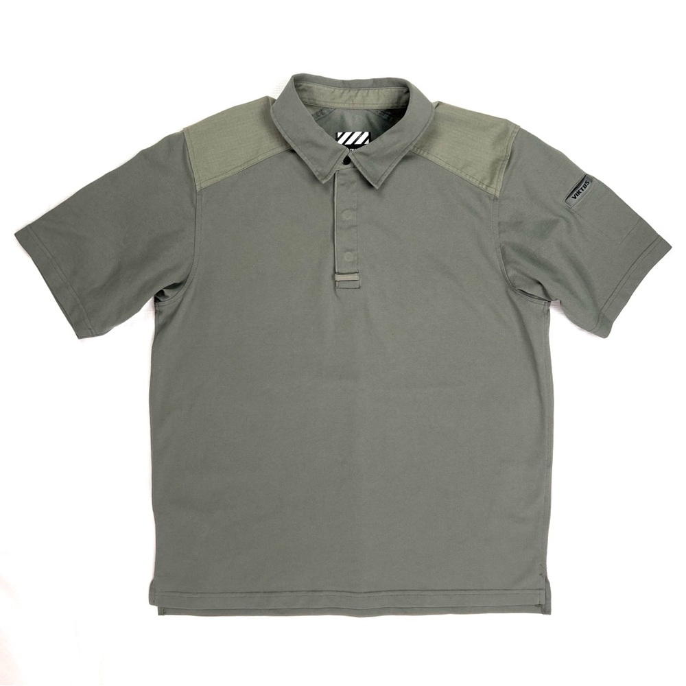 Viktos Range Trainer Polo Shirt Men's L Large Green Tactical Performance